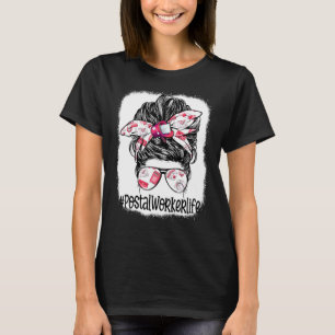 Camiseta Mujeres de lentes de bolas de postal Worker Life M