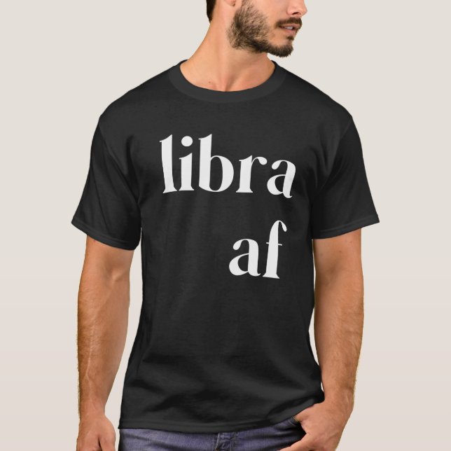 Camiseta Mujeres de Libra AF hombres seña estrella de cumpl (Anverso)
