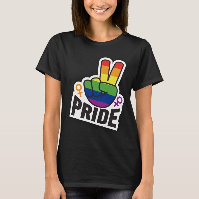 Camiseta Mujeres de los blogs Pride Peace (Anverso)