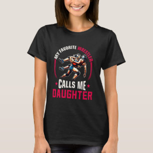 Camiseta Mujeres de lucha libre divertidas mi luchador favo