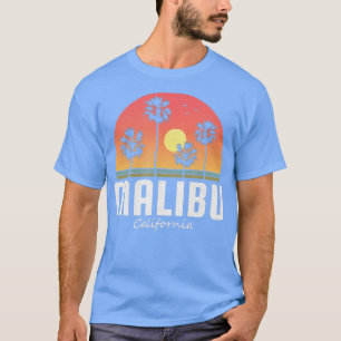 Camiseta Mujeres de Malibu California Hombres Niños Retro B