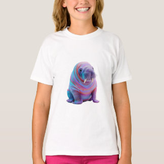 Camiseta Mujeres de morsa de la galaxia arcoíris psicodélic