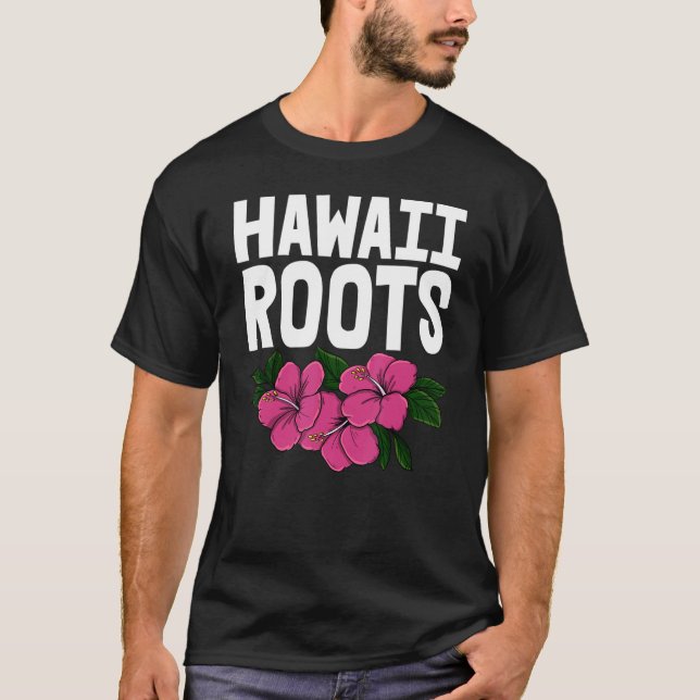Camiseta Mujeres de origen hawaiano flor Aloha Fiesta Amor  (Anverso)