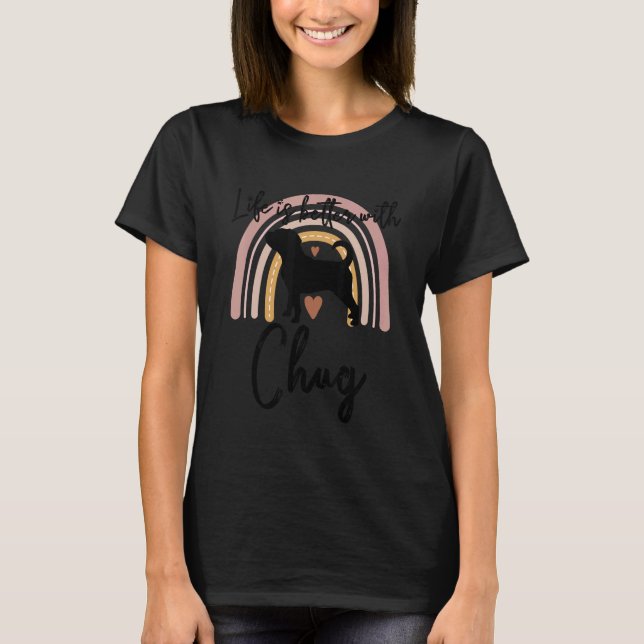 Camiseta Mujeres de perros arcoiris con mejor vida (Anverso)