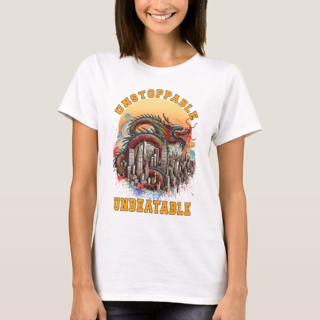 Camiseta Mujeres de poder imparables blancas (Anverso)