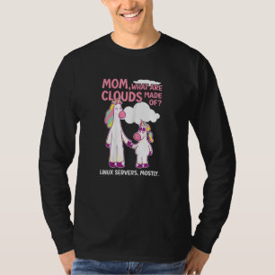 Camiseta Mujeres De Qué Están Hechas Las Nubes  Linux Compu