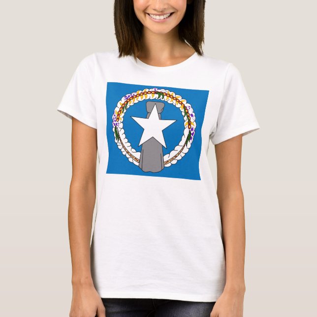 Camiseta Mujeres de Trinidad con bandera de las Islas Maria (Anverso)