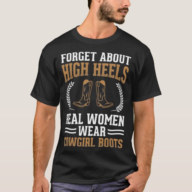 Camiseta Mujeres De Verdad Usan Boots De Nova Baile De Líne (Anverso)