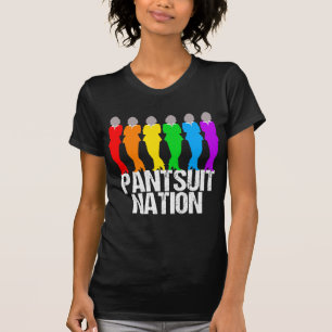 Camiseta Mujeres del arco iris de la nación del Pantsuit