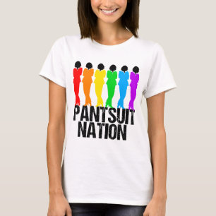 Camiseta Mujeres del arco iris de la nación del Pantsuit