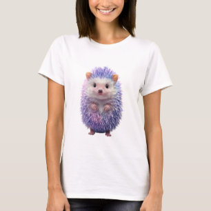 Camiseta Mujeres del bosque lindas erizo galaxia púrpura pa