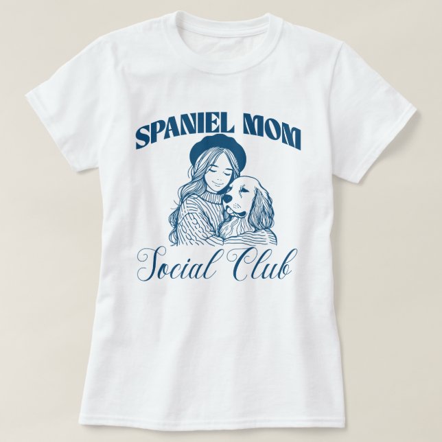 Camiseta Mujeres del Club Social Femenino Cocker Spaniel Do (Diseño del anverso)