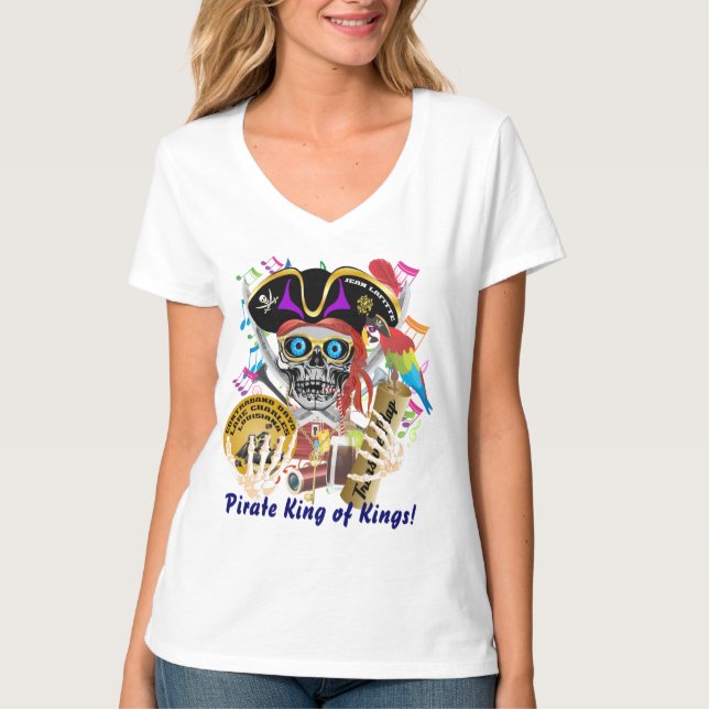 Camiseta Mujeres del contrabando del pirata toda la luz de (Anverso)