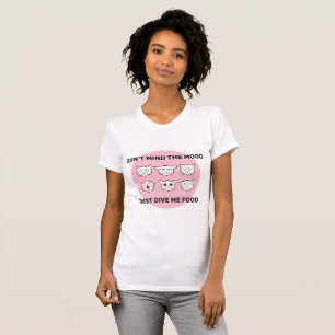 Camiseta Mujeres del humor de la comida para gatos