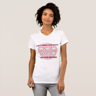 Camiseta Mujeres del humor de la comida para gatos