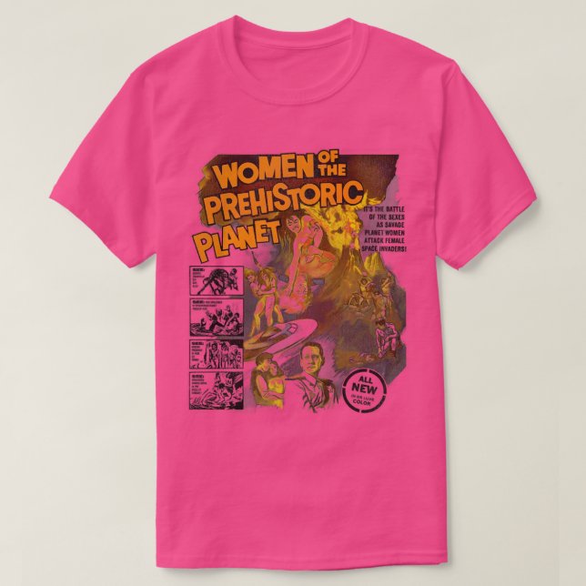 Camiseta Mujeres del planeta prehistórico (Diseño del anverso)