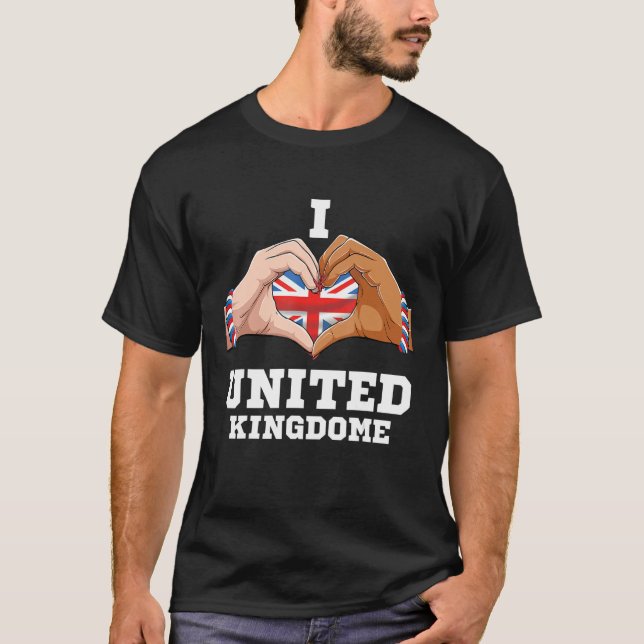 Camiseta Mujeres del Reino Unido Hombres Patriótico Bandera (Anverso)