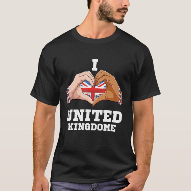 Camiseta Mujeres del Reino Unido Hombres Patriótico Bandera (Anverso)
