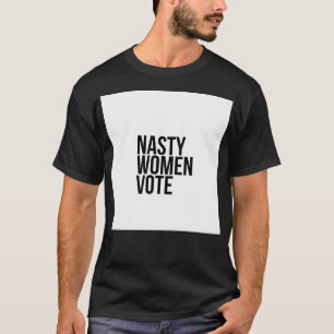Camiseta Mujeres desagradables votan a Donald Trump-Hillary