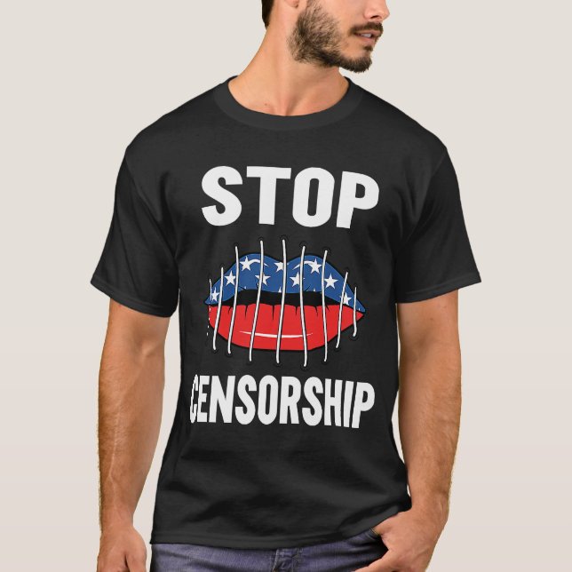 Camiseta Mujeres detienen la censura Libertad de expresión (Anverso)