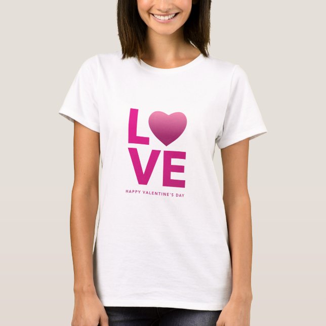 Camiseta Mujeres Día de San Valentín de amor (Anverso)