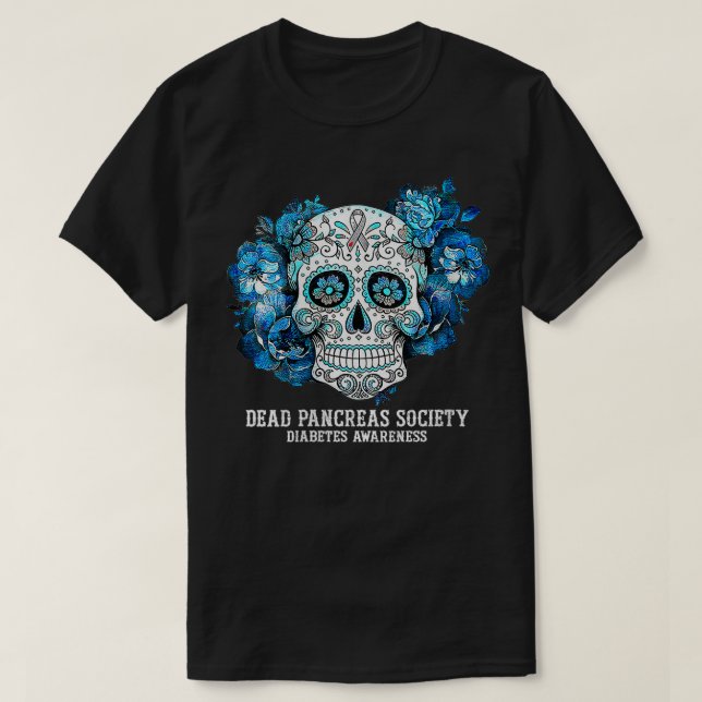 Camiseta Mujeres Diabetes Sensibilización Sociedad de Páncr (Diseño del anverso)
