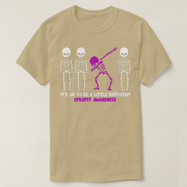 Camiseta Mujeres Diferentes Esesqueletos Epilepsia Concienc (Diseño del anverso)
