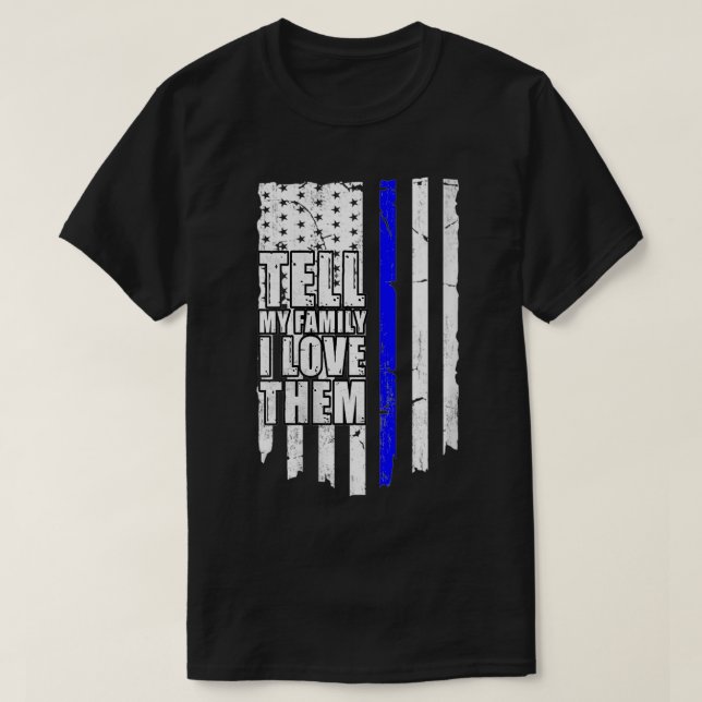 Camiseta Mujeres Díganle a mi familia que los amo a los afl (Diseño del anverso)