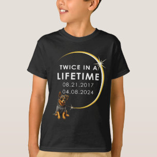 Camiseta Mujeres Divertidas Perro Eclipse Solar Total Dos V