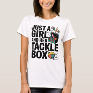 Camiseta Mujeres Divertidas Pescando Angler Femenina Linda