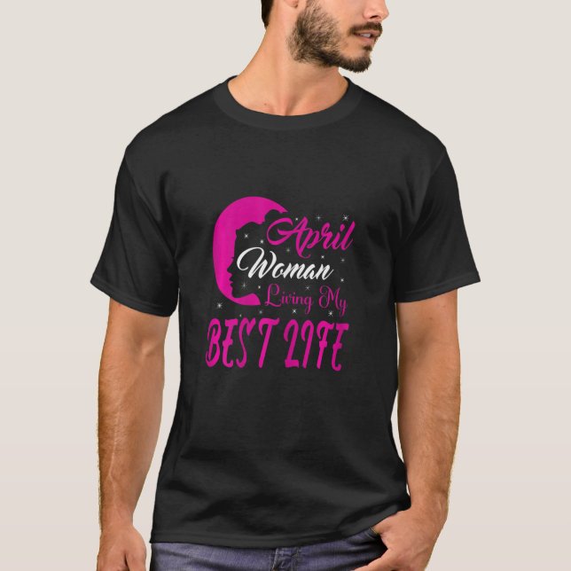Camiseta Mujeres divertidas zapatillas Chica rosa Abril Muj (Anverso)