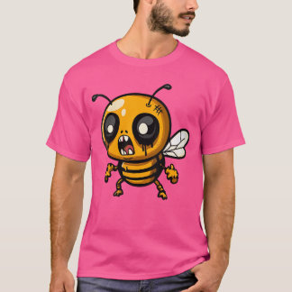 Camiseta Mujeres Divertido Halloween Abeja Zombie Comic Cue
