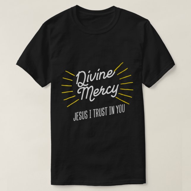 Camiseta Mujeres Divinas Misericordia Jesús Confio En Usted (Diseño del anverso)