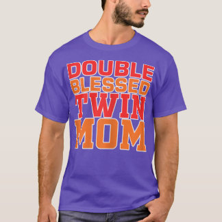 Camiseta Mujeres Doble Bendición Madre Gemela Embarazo Géne