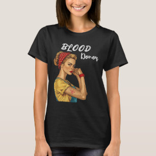 Camiseta Mujeres donantes de sangre Bandana vive donación d
