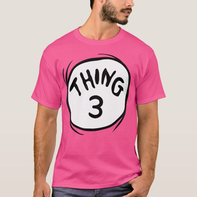 Camiseta Mujeres Dr Seuss Thing 3 Emblem (Anverso)