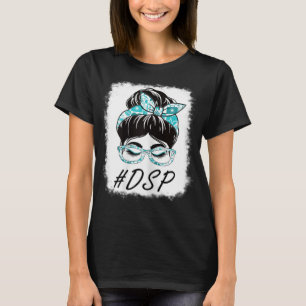 Camiseta Mujeres DSP Personal de Apoyo Directo Messy Bun Bl