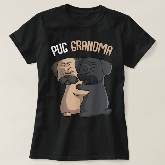 Camiseta Mujeres dueñas del amante de la abuela Pug (Diseño del anverso)