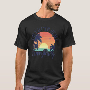 Camiseta Mujeres El Agua Salada Cura Todo Retro Vintage S