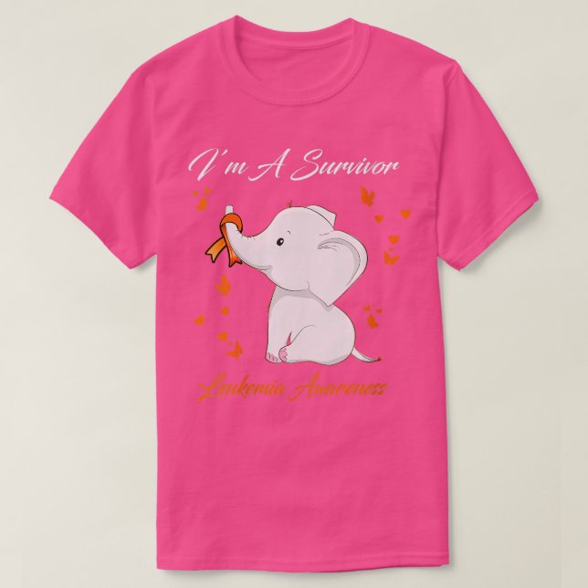 Camiseta Mujeres Elefantes A Sobrevivientes Leucemia Sensib (Diseño del anverso)