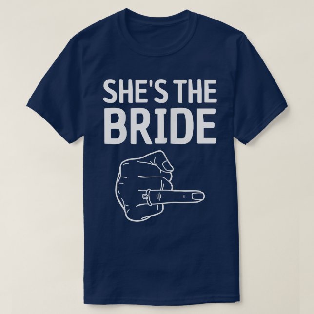 Camiseta Mujeres Ella es la novia  (Diseño del anverso)