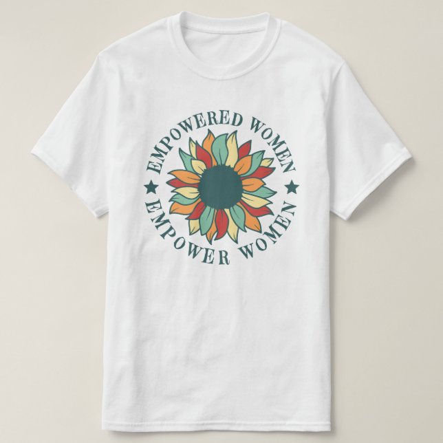 Camiseta Mujeres empoderadas empoderan a las mujeres (Diseño del anverso)