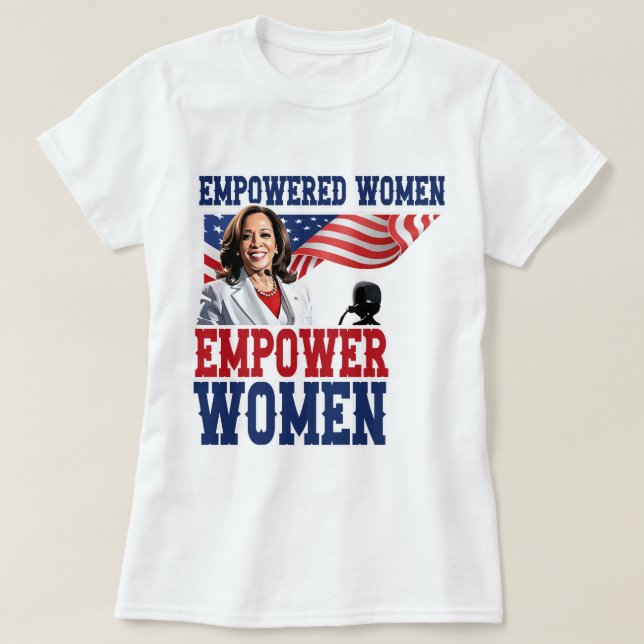 Camiseta Mujeres empoderadas empoderan a las mujeres Kamala (Diseño del anverso)