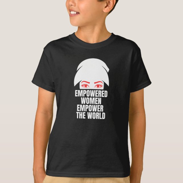 Camiseta Mujeres empoderadas empoderan al Día Mundial de la (Anverso)