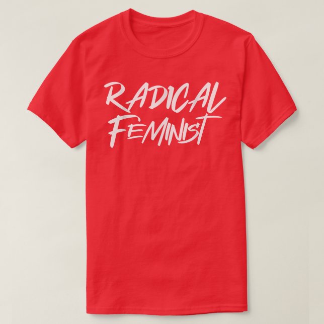 Camiseta Mujeres Empoderamiento radical Feminista Palabra F (Diseño del anverso)