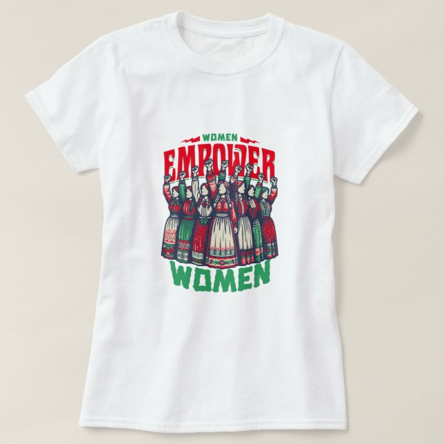 Camiseta Mujeres Empoderan Mujeres – Feminista (Diseño del anverso)