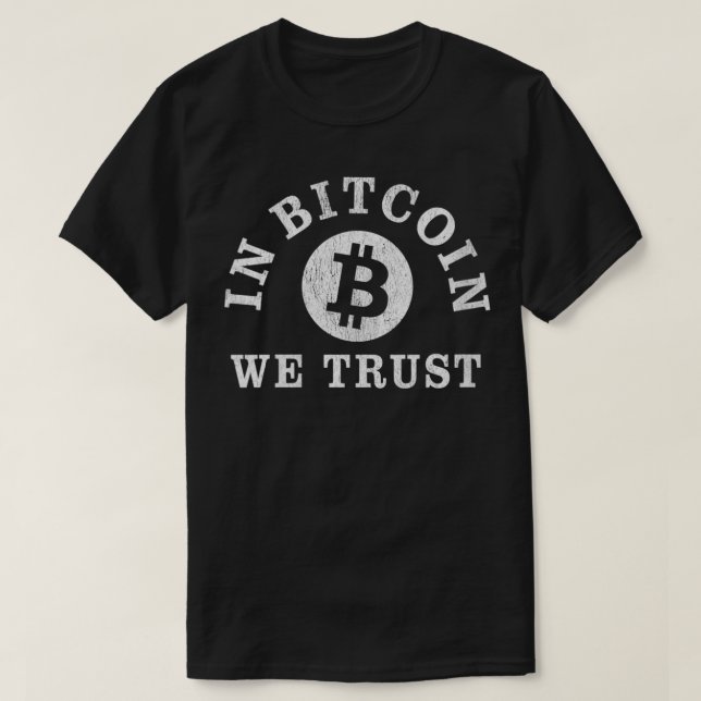 Camiseta Mujeres En Bitcoin Confiamos En Btc Cryptocurrency (Diseño del anverso)