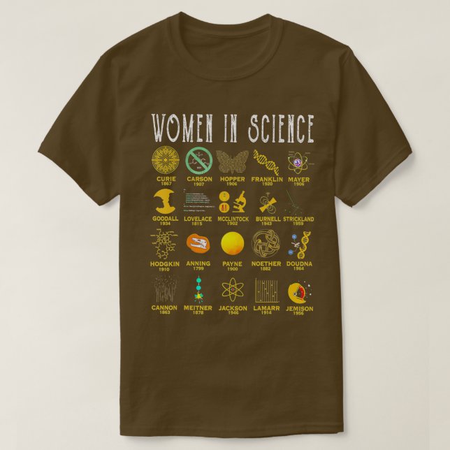Camiseta Mujeres En Ciencia (Diseño del anverso)