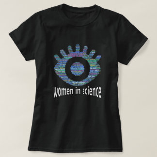 Camiseta Mujeres En Ciencia Chicas Diseño Relleno De Palabr
