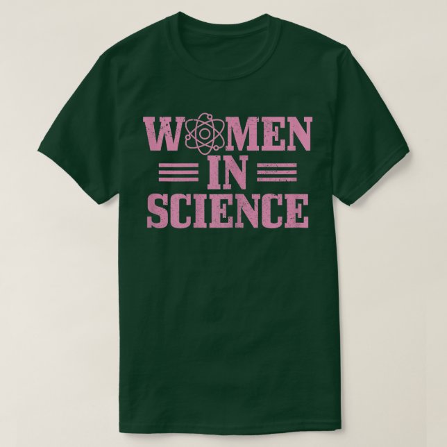 Camiseta Mujeres En Ciencia Física Biología Química (Diseño del anverso)
